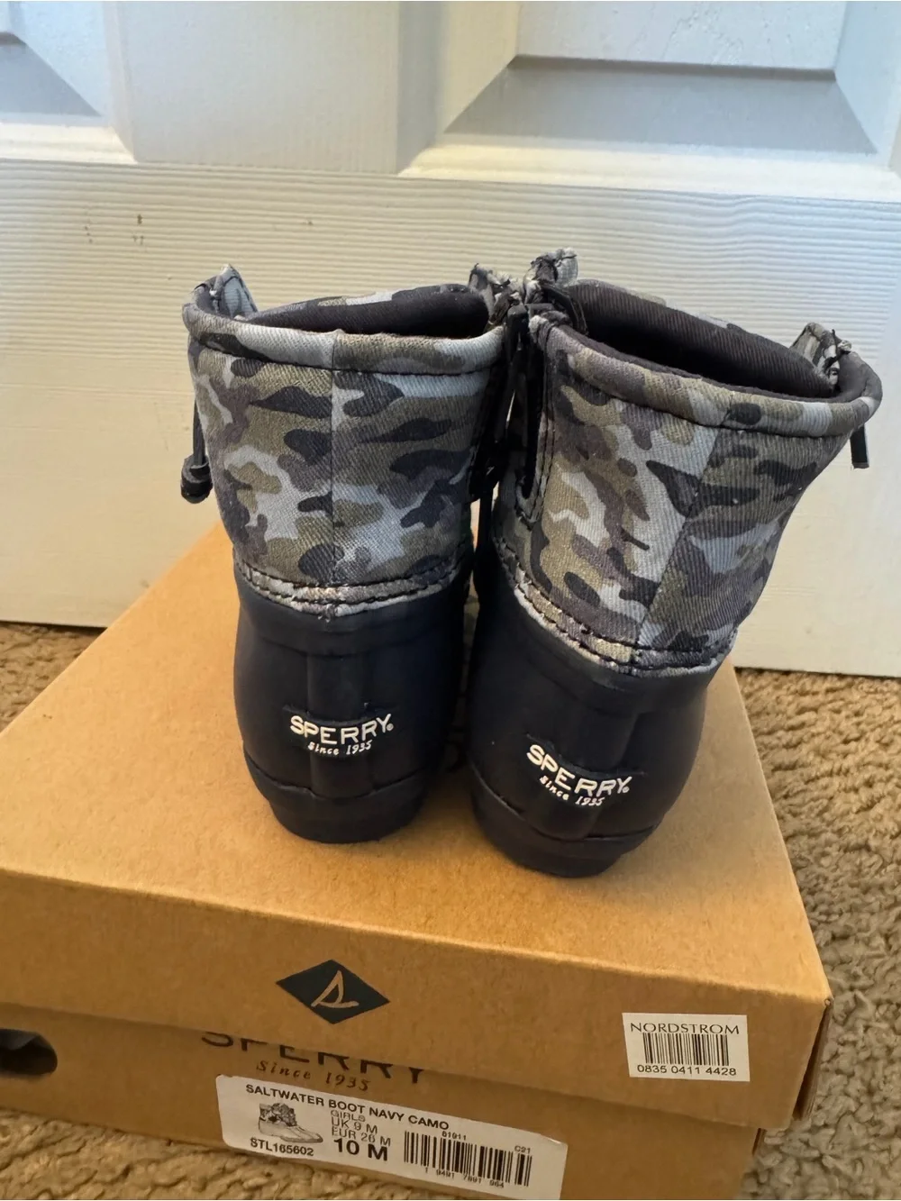 Sperry Kids Camo Waterproof Duck Boots
